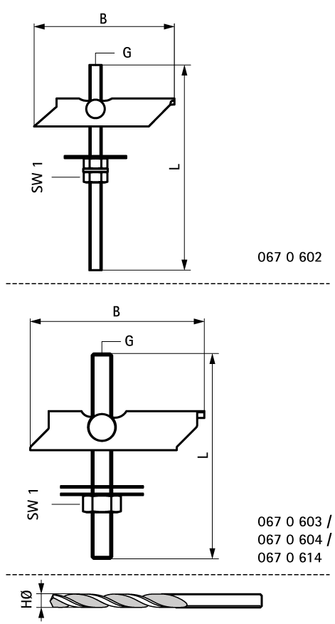 0670602 BIS Складной дюбель монтаж в полых стенах и т.д. walraven  - Вид №1