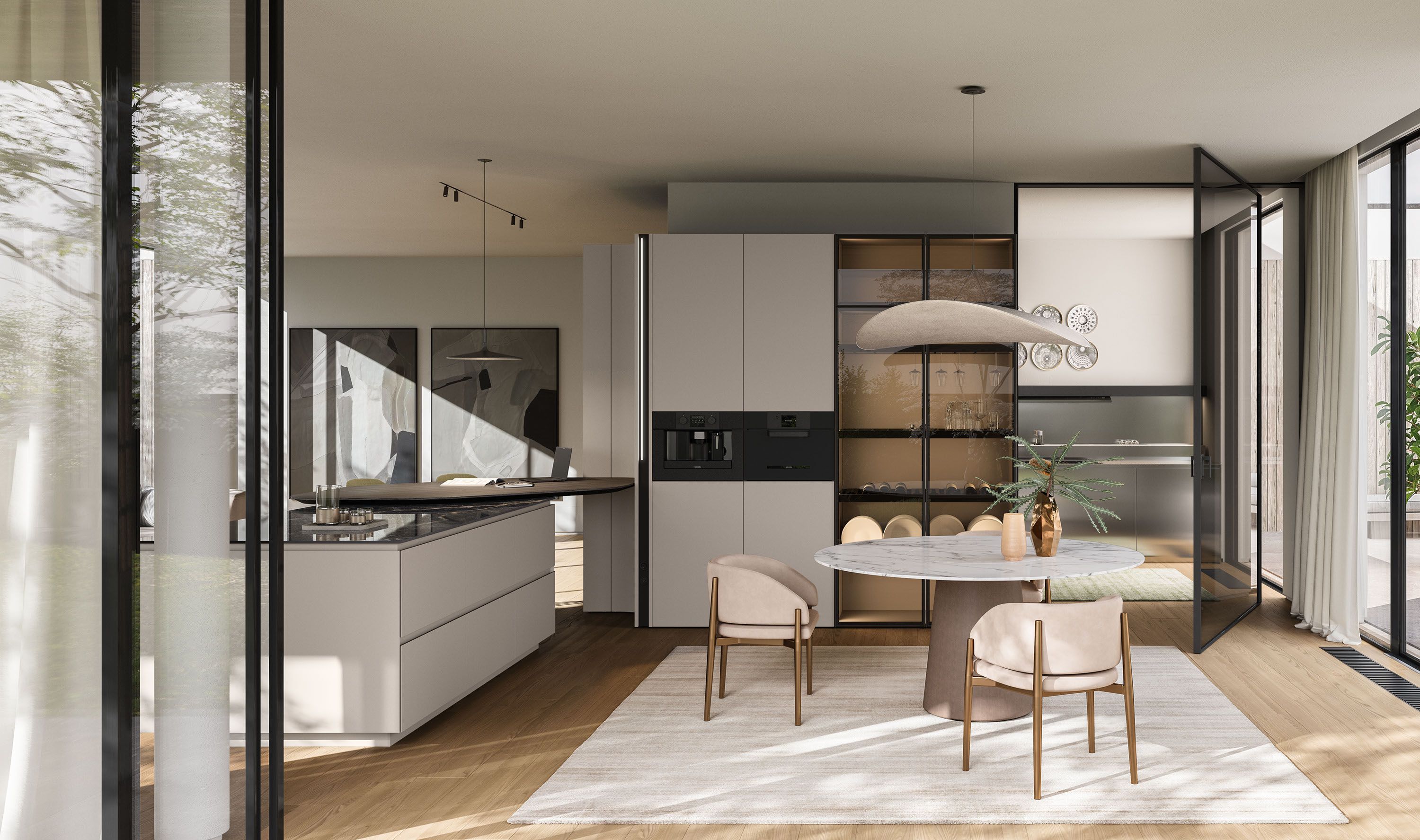 Кухня с полуостровом Copatlife Life Projects ARCH-00120246 - Вид №4