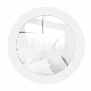 Зеркало круглое в белой раме Sheer BONESSI BONESSI 049454 Белый