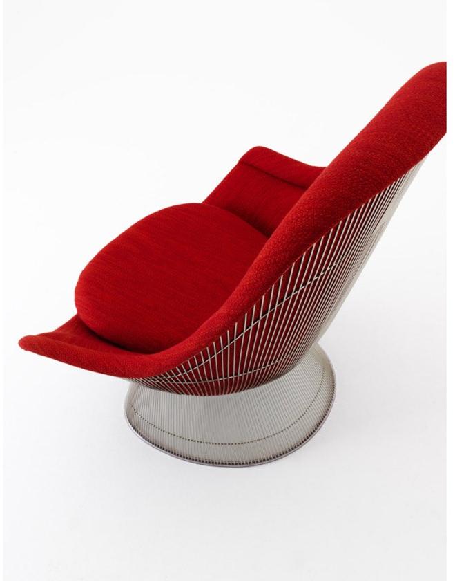 KNOLL Кресло из стали и ткани с подлокотниками Platner sun-id-1394845 - Вид №3