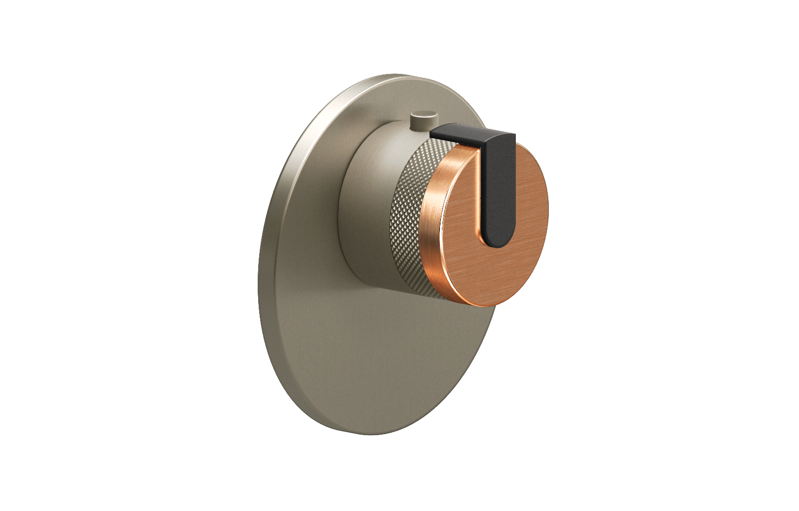 E-8027-R1BRGE-L1BK-SN-T Термостатический переключатель 3/4-Внешняя часть GRAFF MOD+