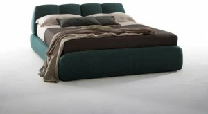 Tonin Casa Кровать-контейнер с двойной кожаной обивкой