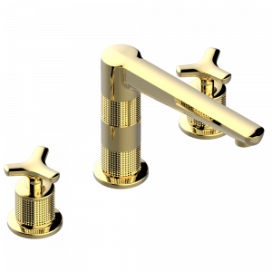 G9C-25H Roman tub set with 3/4" valves, high spout Thg-paris System métal diamant Золото