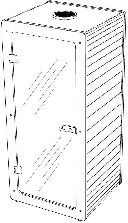 IMPACT ACOUSTIC® Акустическая офисная будка со встроенным освещением  961.10.442.000.00  - Вид №12