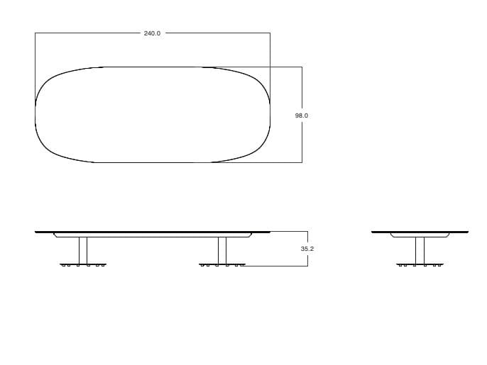 Керамический низкий садовый столик TRIBÙ T-Table ARCH-00077105 - Вид №6