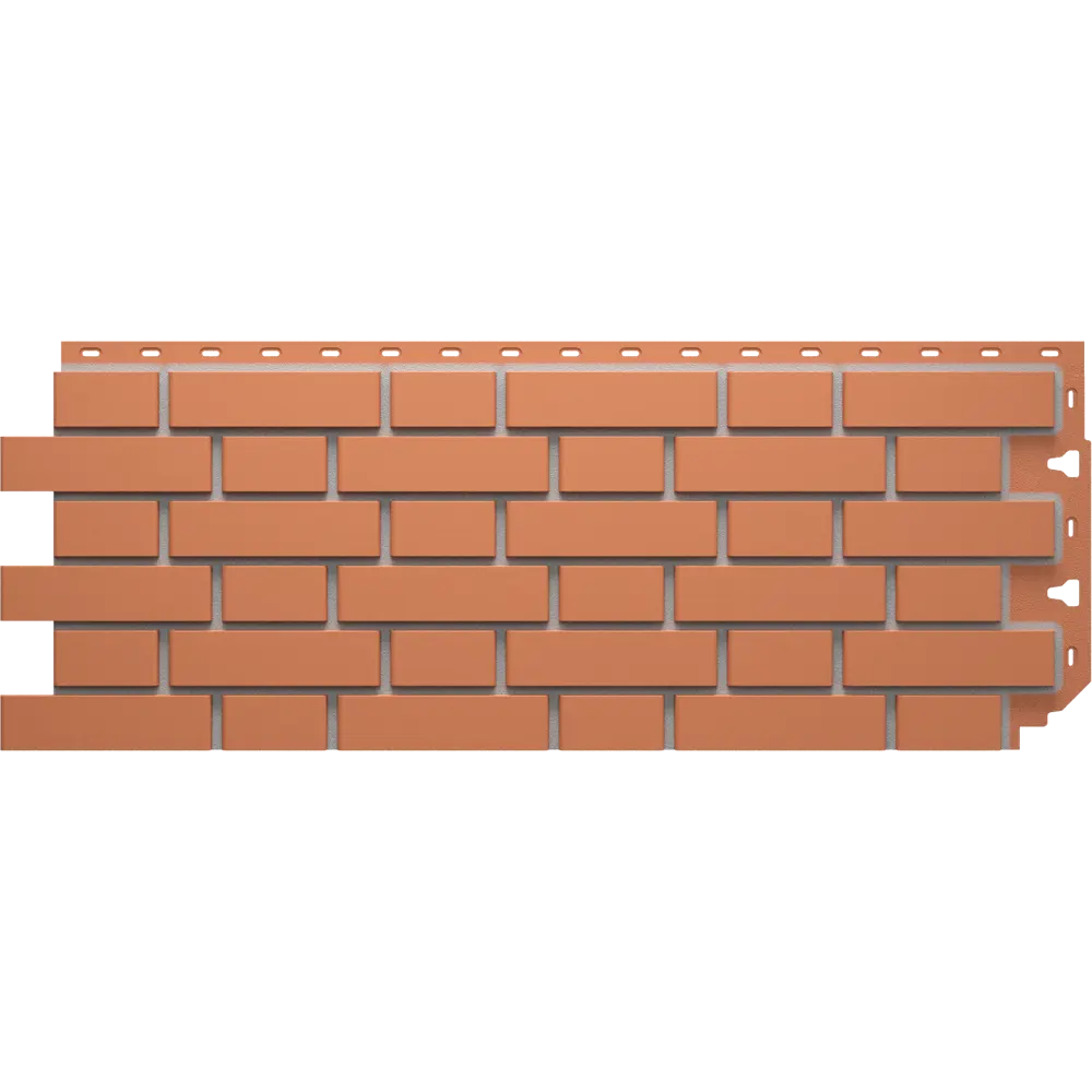 Фасадная панель Dacha Кирпич гладкий красный 0.46 м² STLM-2135884