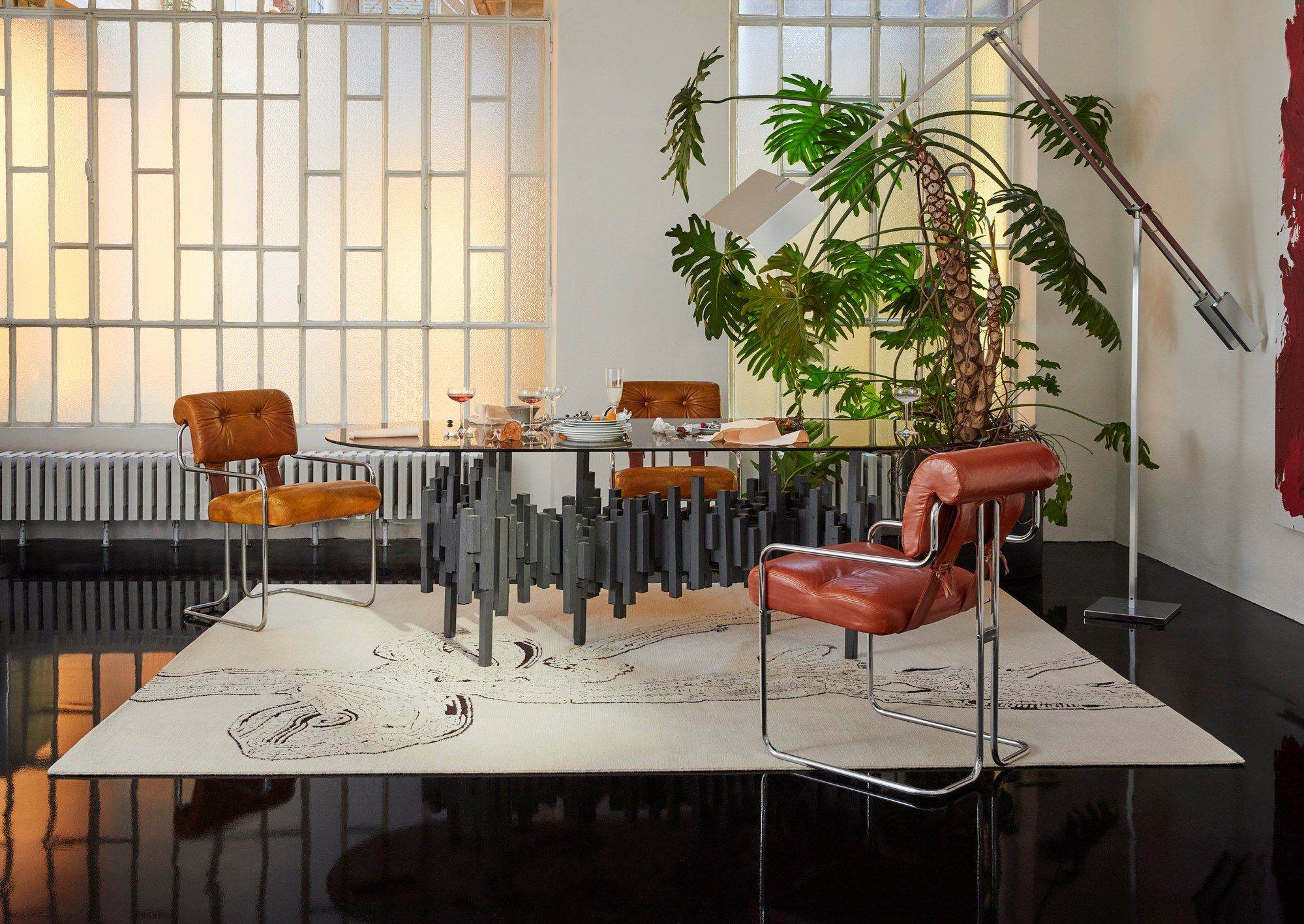 Прямоугольный ковер ручной работы из гималайской шерсти cc-tapis молочай ARCH-00089488 - Вид №1