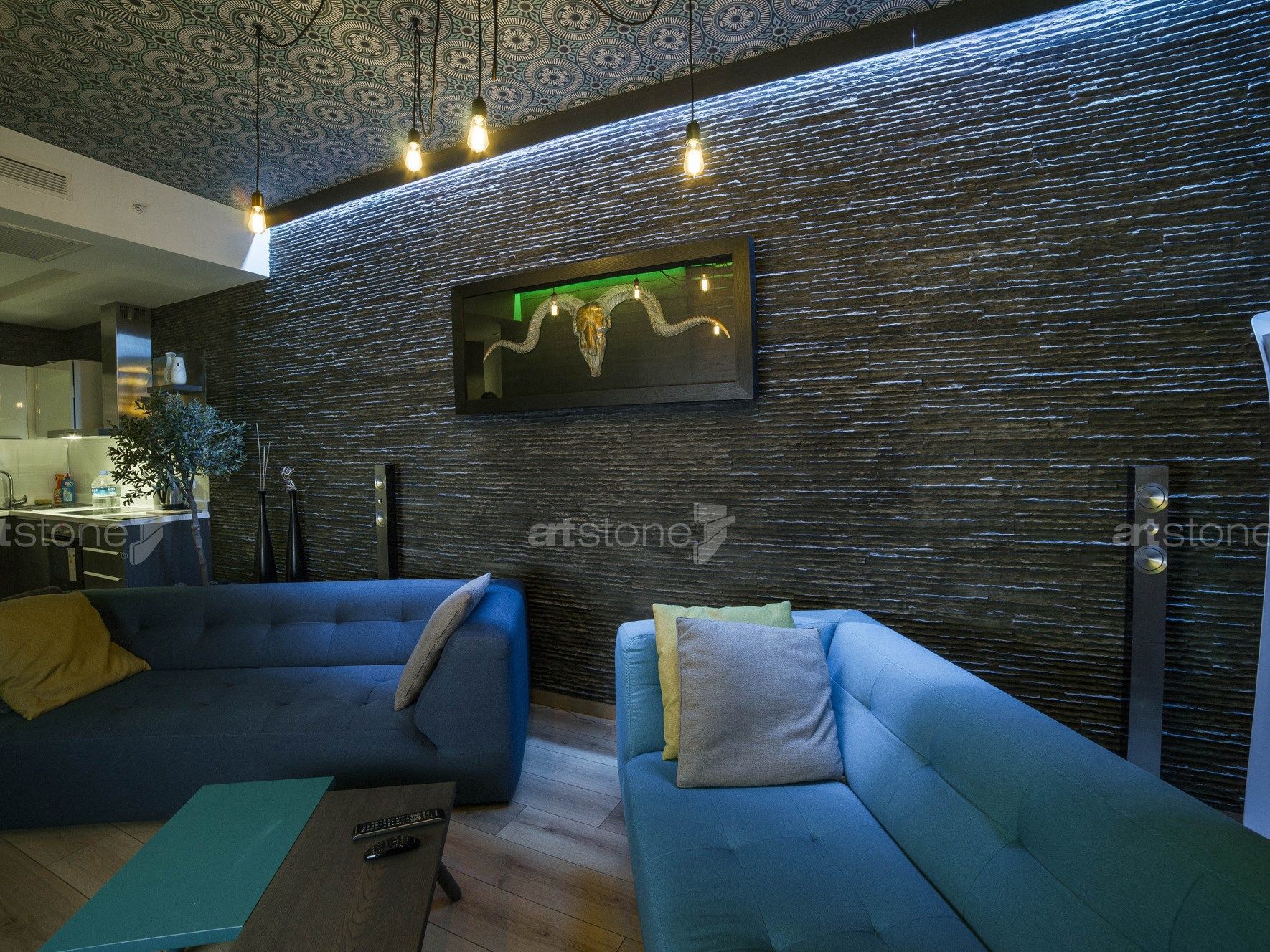 Панель с трехмерными эффектами из стекловолокна для внутреннего / наружного эффекта камня Artstone Panel Systems ZANZIBAR ARCH-00142859 - Вид №6