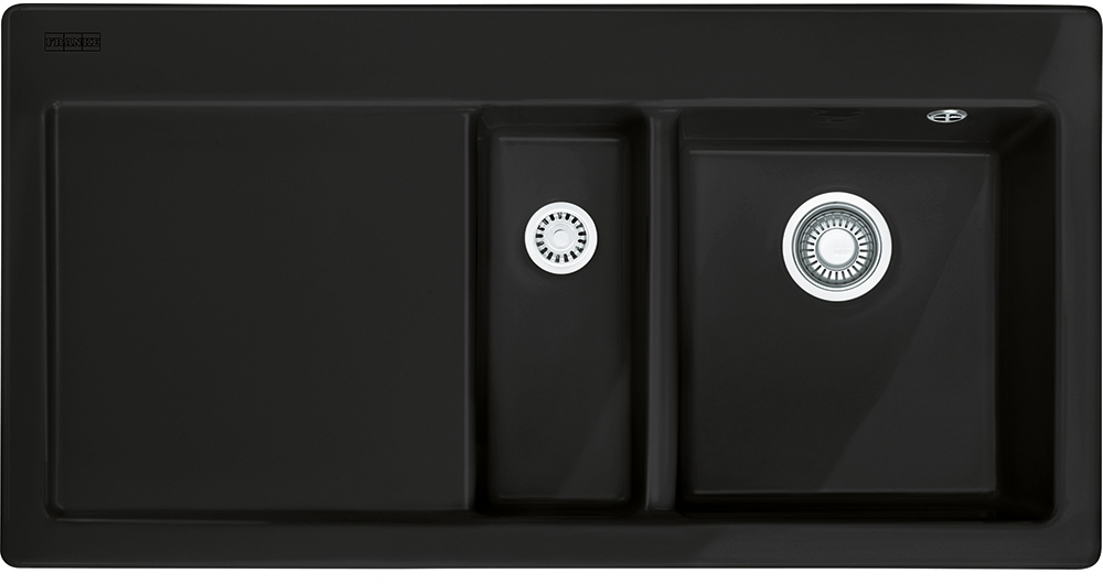 124.0380.244 Best, серия mythos, керамика, мойка mtk 651-100, установка сверху, вентиль-автомат, чаша слева, антрацит Franke Franke Mythos 