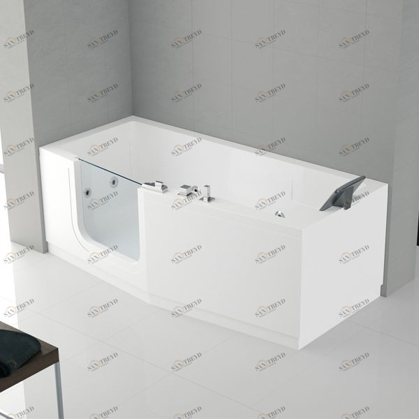 Ванна Hydro Novellini IRIS с набортным смесителем и боковыми панелями IRI318085FSA2KIRI318085FDA2K