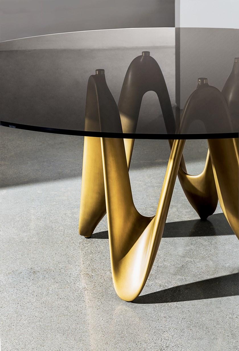 Sovet italia Круглый стеклянный стол Lambda sun-id-1428094 - Вид №1