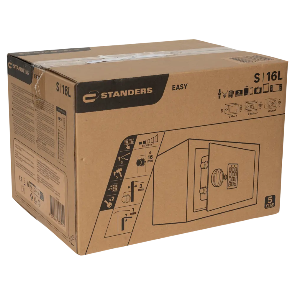 Сейф встраиваемый средний Standers электронный замок 15/16 л 89418315 STLM-2182592  - Вид №6
