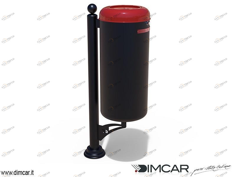 DIMCAR Урна с крышкой для раздельного сбора мусора Elite 412-tf