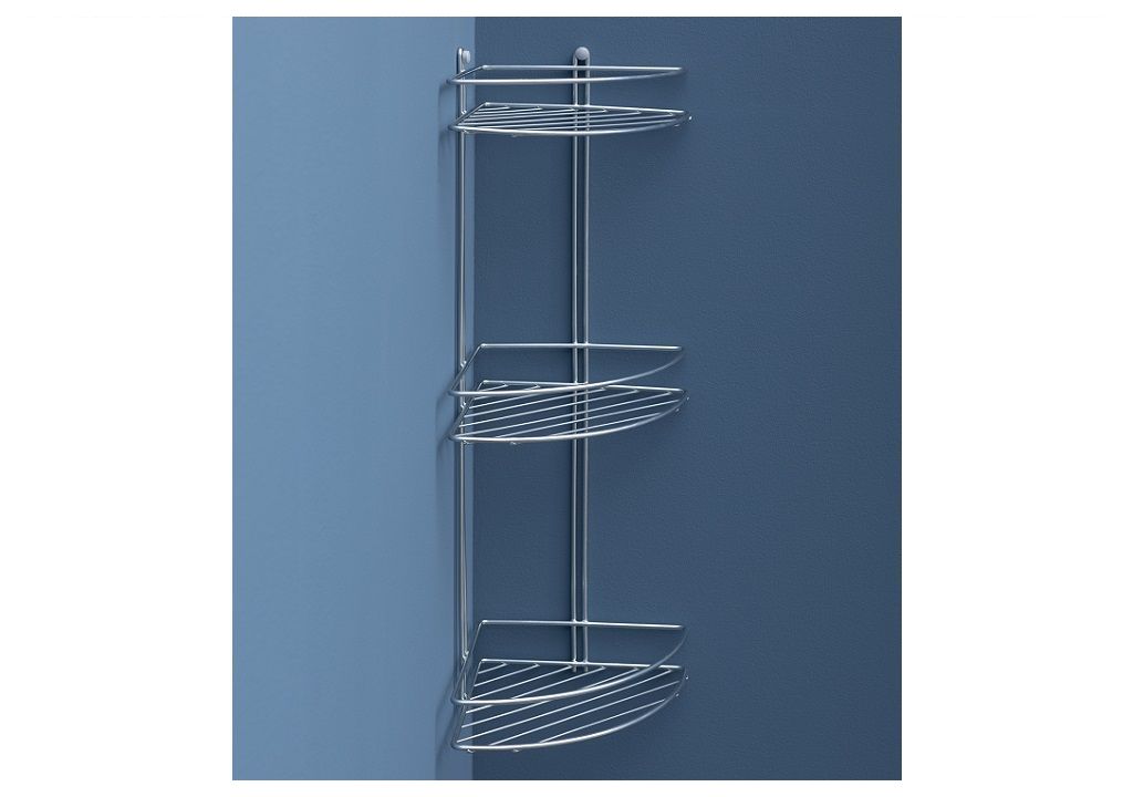 Полочка Aquanet 3262 (20 см, тройная, угловая) П3262 - Вид №2