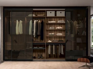 Febal Casa Стеклянный шкаф с раздвижными дверьми Aurora