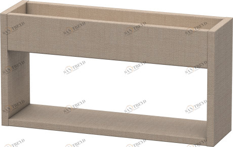 KT253707575 Полочка настенная Ketho #KT2537 500 x 135 мм Лен, декор Duravit