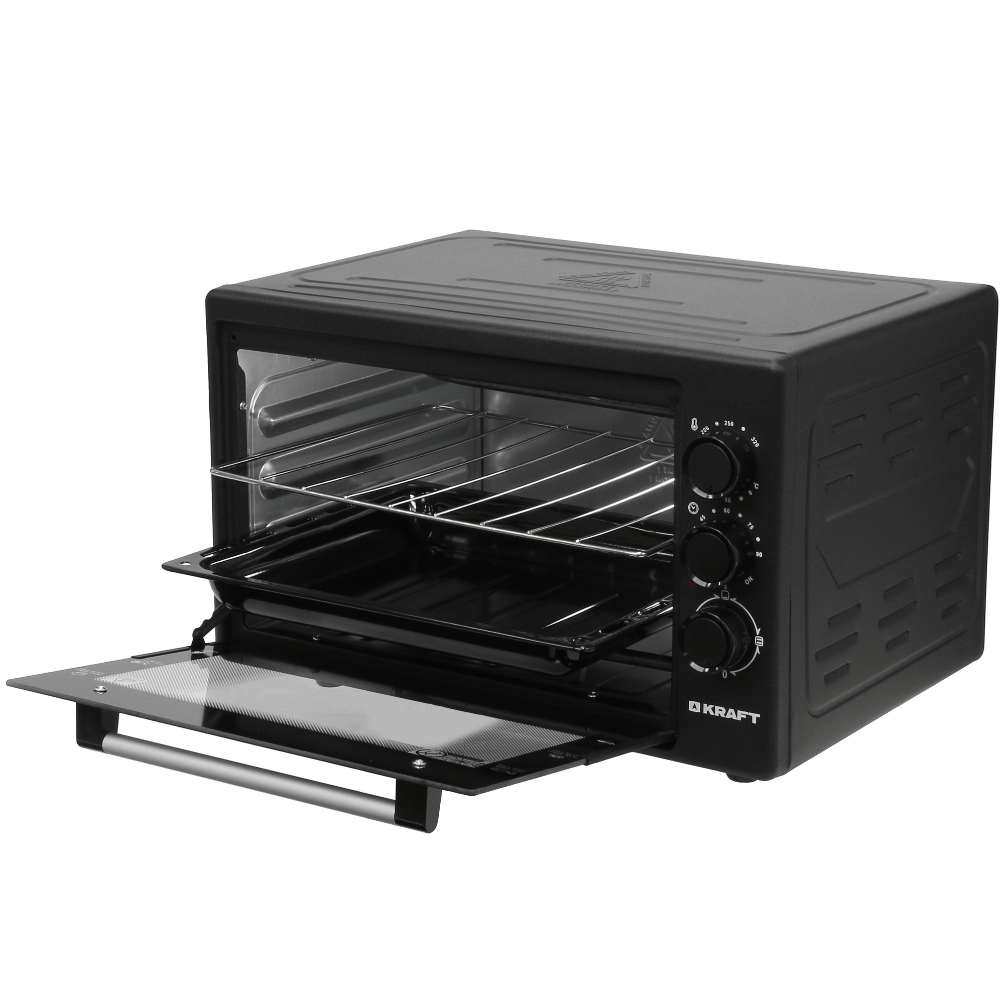 5333038 Мини-печь Kraft KF-MO 3200 BL черный STDN-0016522 - Вид №4