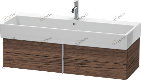VA628902121 Vero Air Тумбочка подвесная Орех темный декор Duravit