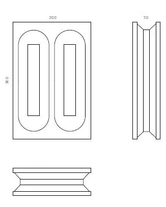 Screen Block in gesso mg12 Cobogo ARCH-00042120 - Вид №6