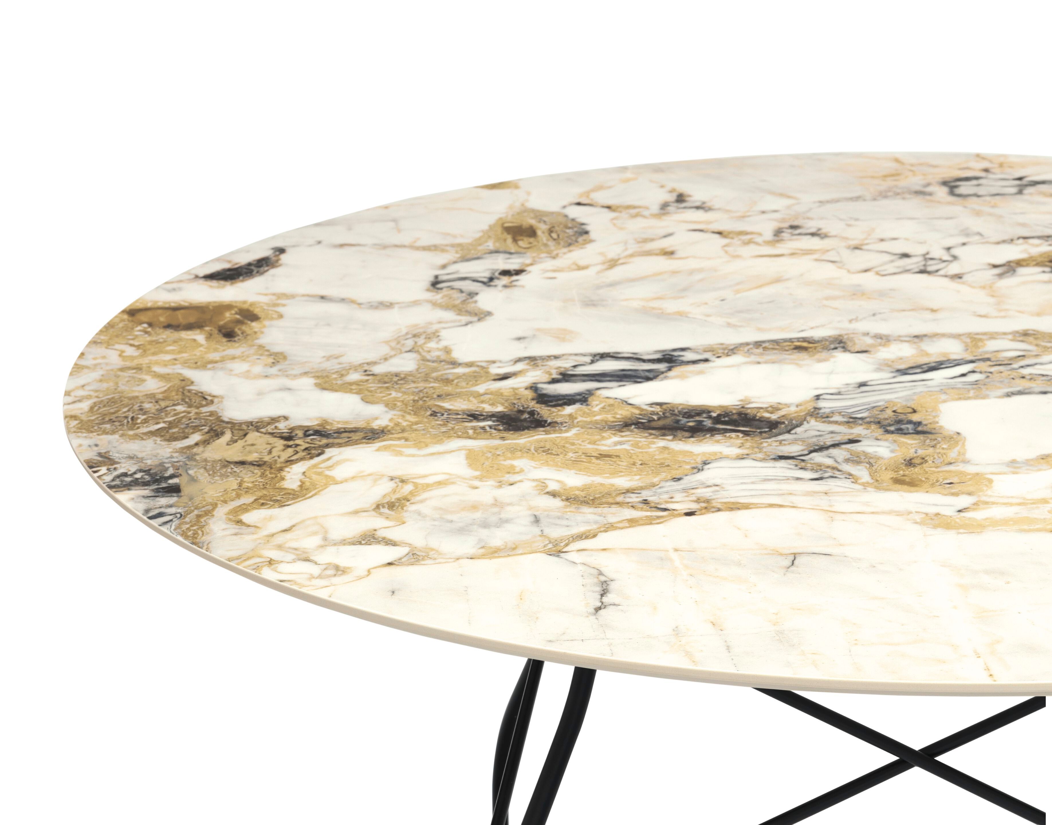 Круглый обеденный стол из керамогранита Kartell GLOSSY ARCH-00051866 - Вид №45