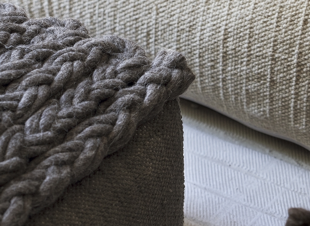 100380 Пуф квадратный Taupe GAN Trenzas - Вид №1