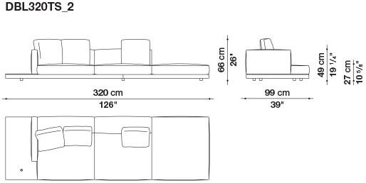 B&B Italia Кожаный диван Dock sun-id-1441060 - Вид №190