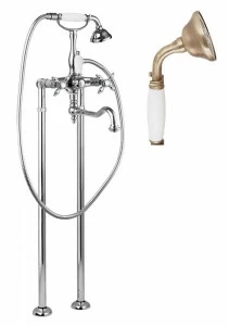 Напольный смеситель для ванны с поворотным изливом CEZARES NOSTALGIA-VDP2-02-Bi
