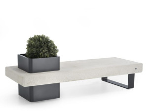 Скамейка со встроенной плантатором