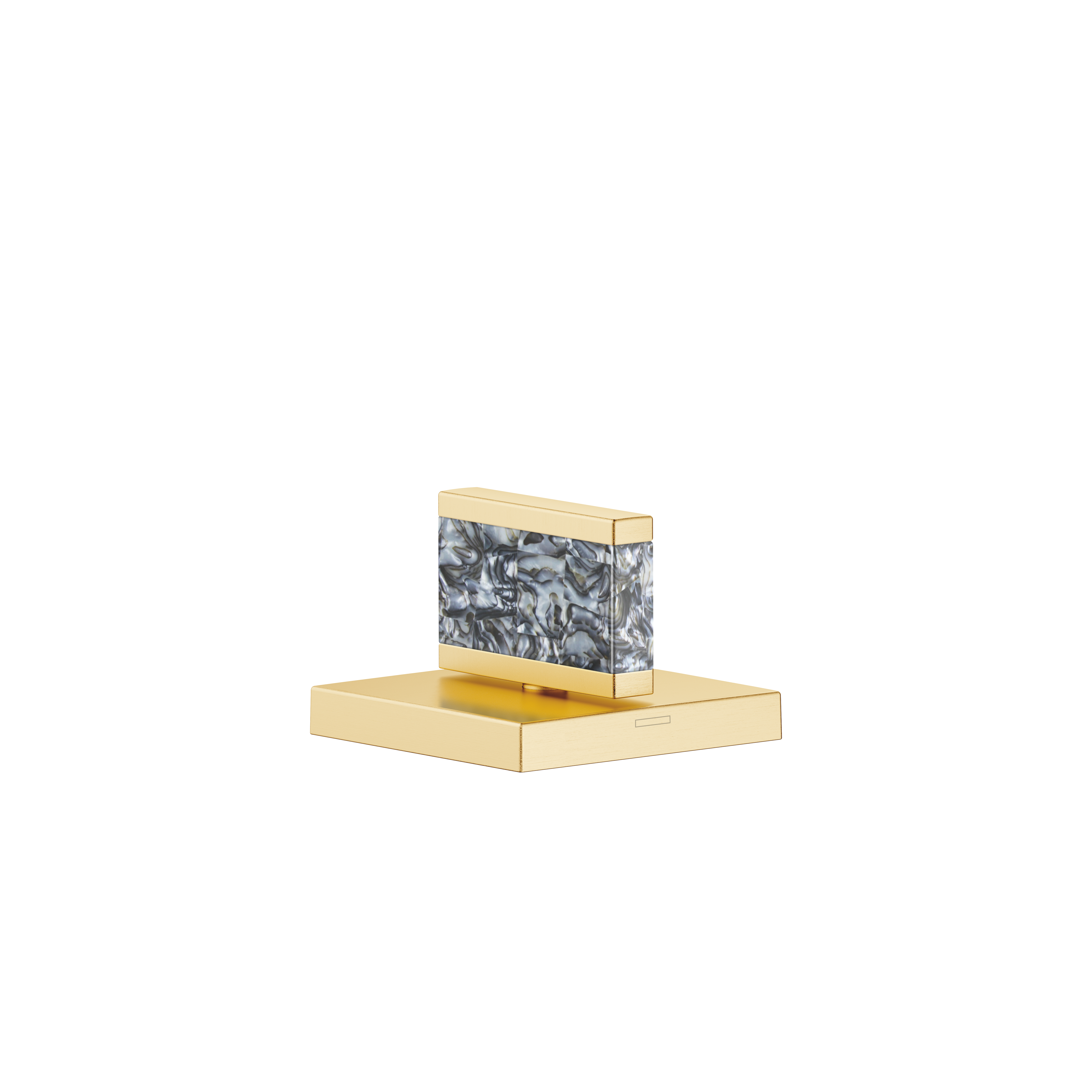 Ручка Nature Squared Black Agate Ariel - Матовая дюрабрасс (золото 23 карата) DornBracht XV-014639