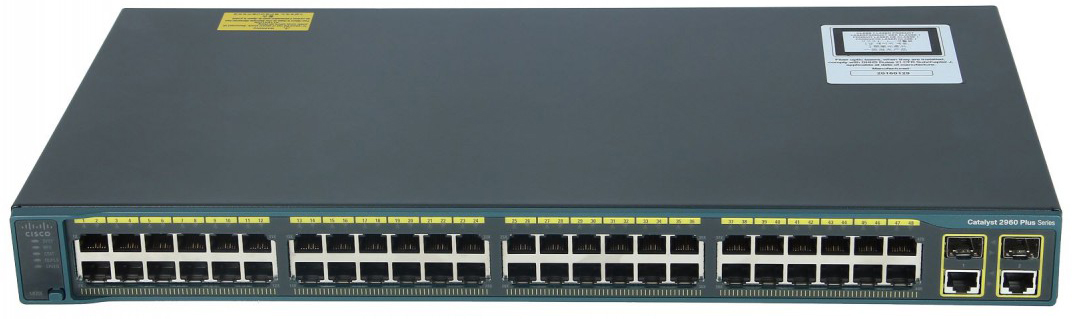 WS-C2960R+48TC-L Catalyst 2960 plus 48 10/100 + 2 t/sfp lan base, russia Cisco Santreyd 