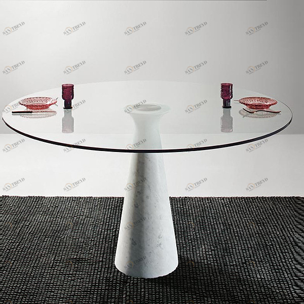 СТОЛ ОБЕДЕННЫЙ СТЕКЛЯННЫЙ LEAF 160Х76 СМ Neutra Design GL1601EX