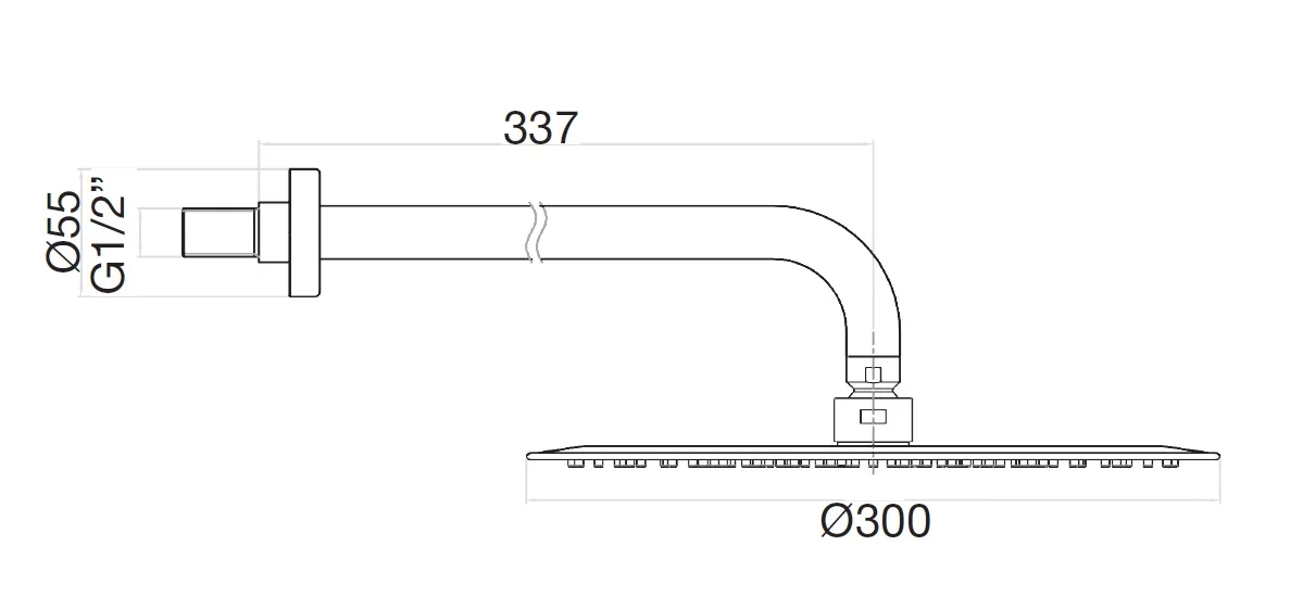 AC0841740 Верхний душ , белый матовый Webert #VALUE!  - Вид №1