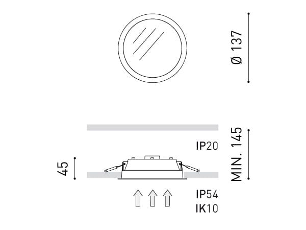 Утопленный светодиодный прожектор Arkoslight ARCH-00049630 - Вид №1