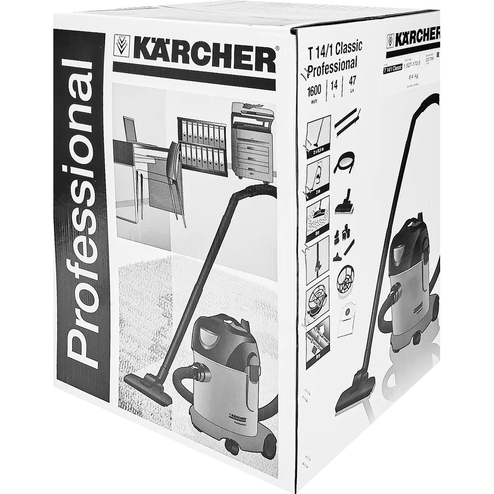Пылесос строительный Karcher T 14/1 Classic, 1600 Вт, 15 л 82540430 STLM-2108604  - Вид №4