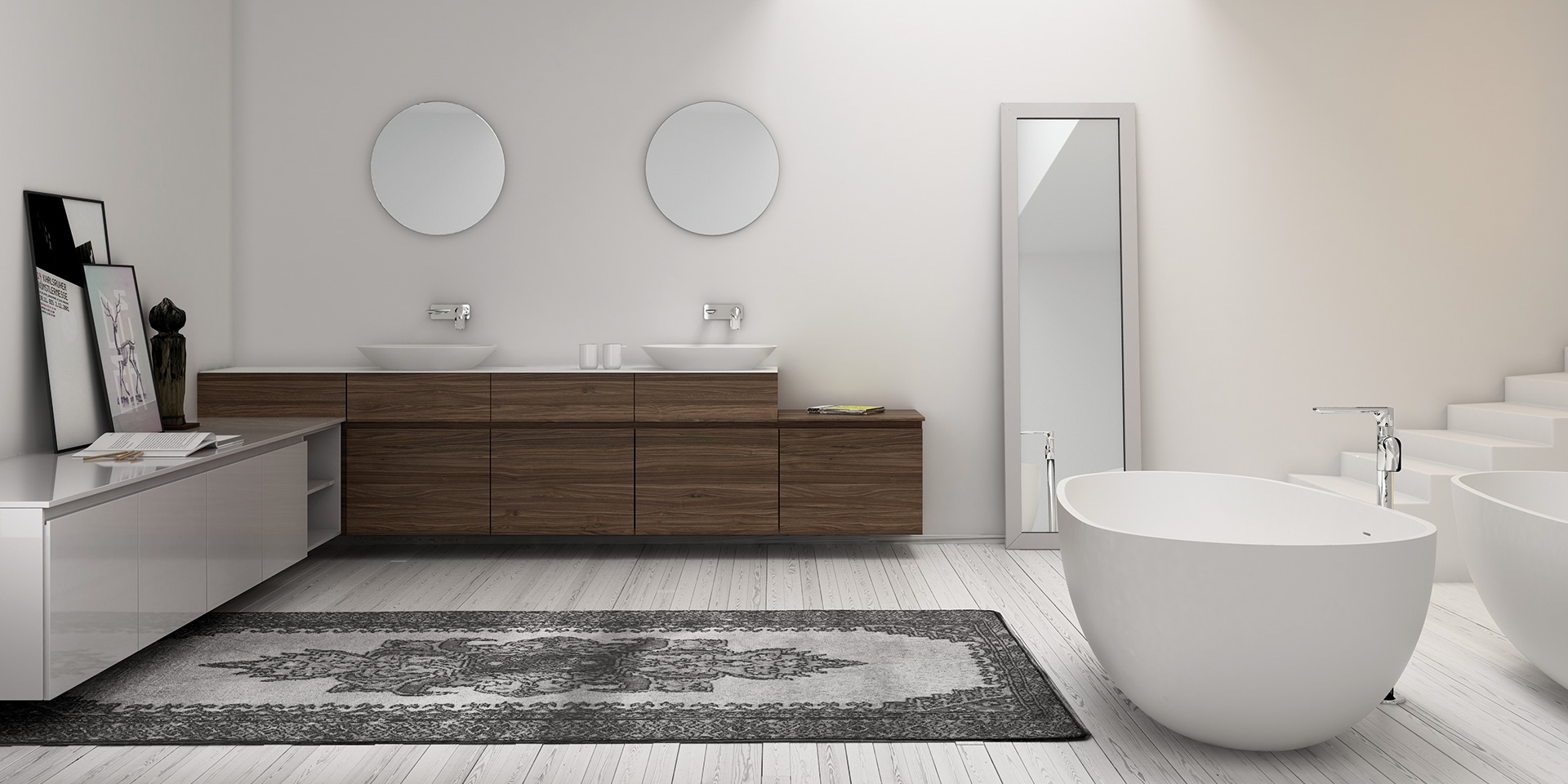 LA450 Накладная раковина на столешницу  овальная Inbani  - Вид №2