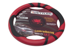 16284477 Оплетка на руль KOMFORT L 39-40 см, классика, Волга винил Красный LLA2red VETTLER