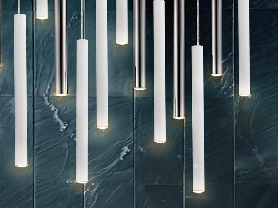 098382 Подвесной светильник 14L хром/белый DIM 300 см Schuller Varas  - Вид №1