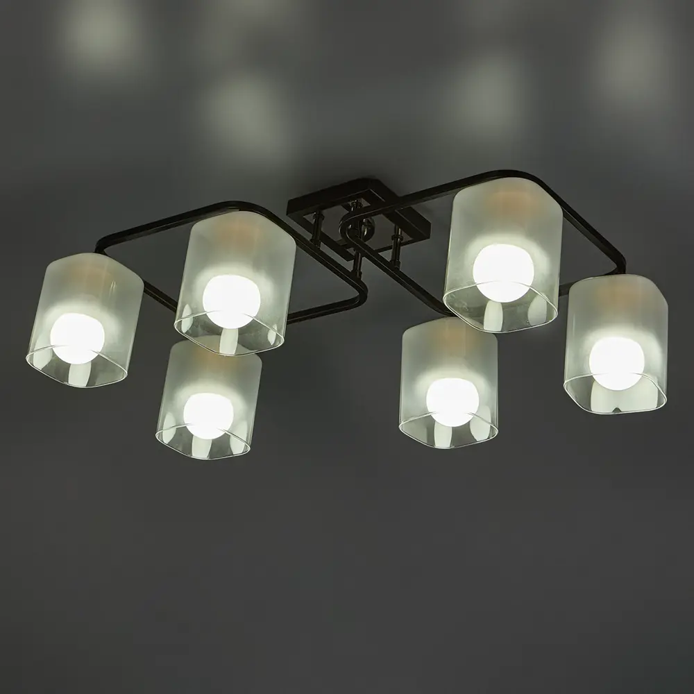 Люстра потолочная Stile 9160-6 6 ламп SCHAFFNER STLM-2101921 - Вид №1