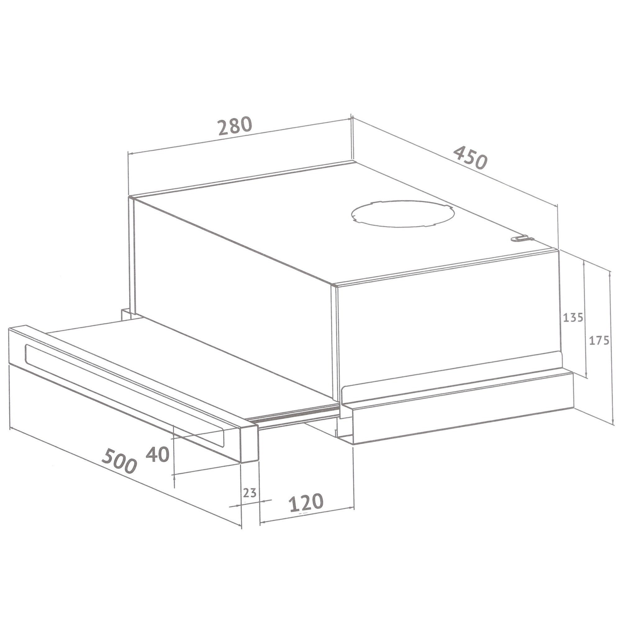 8188603 Вытяжка телескопическая Korting KHP 5637 GNX серебристый/черный STDN-0015487 - Вид №11