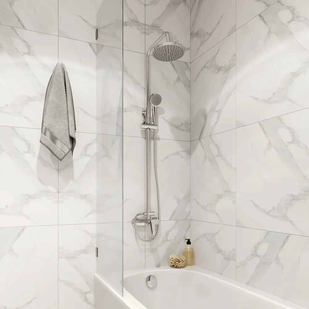 Верхний душ со смесителем Milardo Simp SIMSB1FM89 1 режим STLM-2110538 - Вид №2