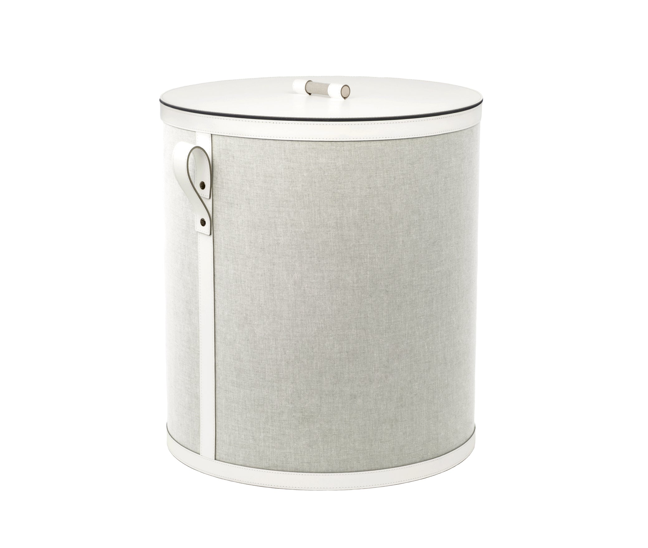 Короткая круглая корзина Penelope - Ø 45XH50 см / регенерированная кожа_camel Pinetti 00.5194.082.011