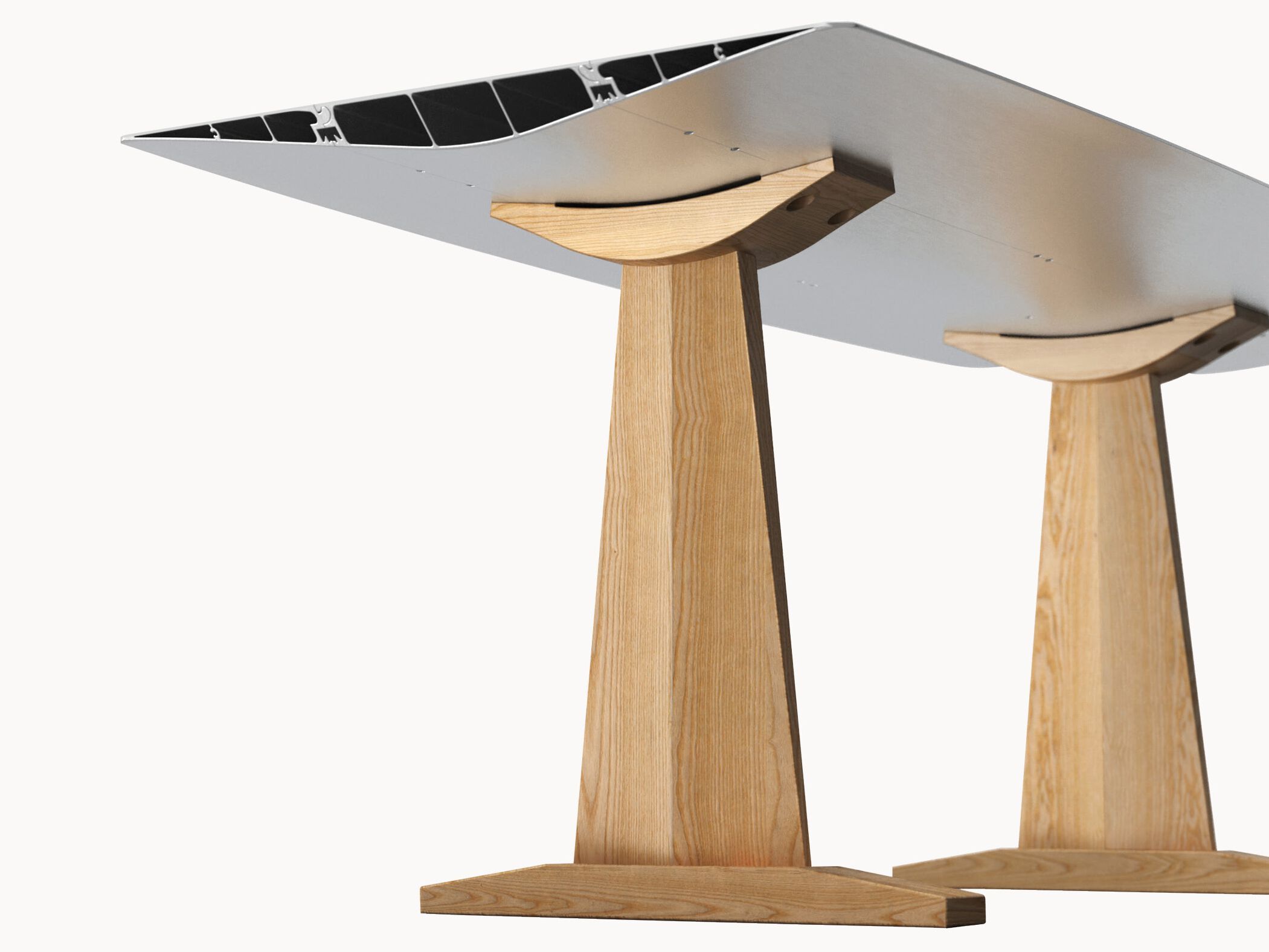 Прямоугольный стол из алюминия и дерева BD Barcelona Алюминий ARCH-00072162 - Вид №1