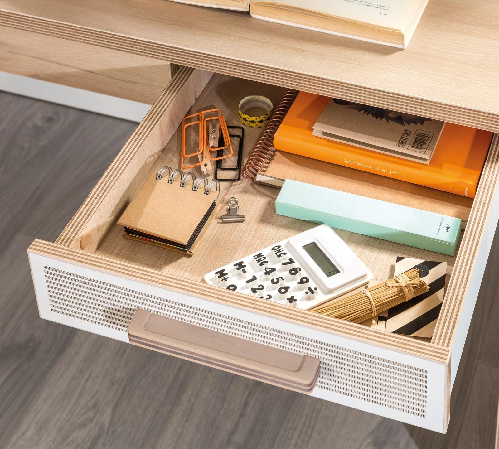 Письменный стол белый с ящиками Dynamic CILEK DYNAMIC 00-3832428 Белый;бежевый Santreyd  - Вид №5