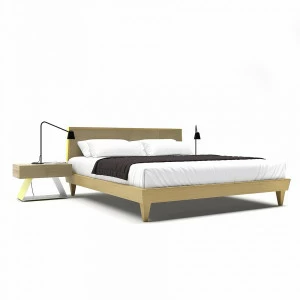 Кровать полутораспальная 140x200 светло-коричневая Sens BRAGIN DESIGN ДИЗАЙНЕРСКИЕ 256503 Бежевый