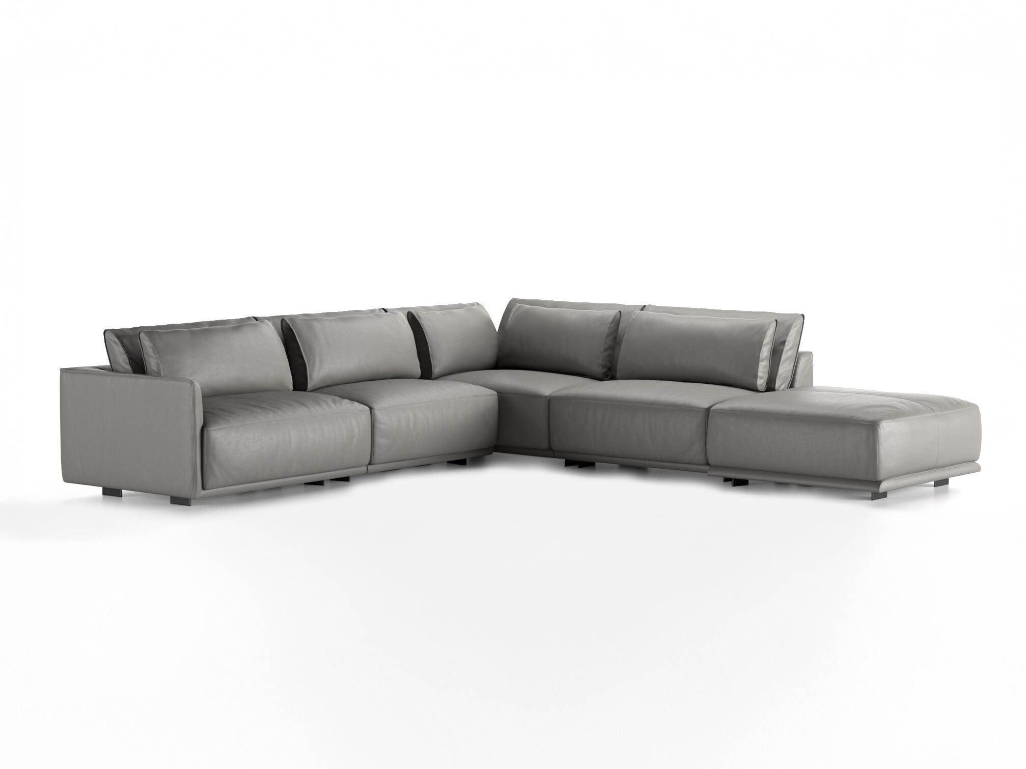 Кожаный угловой диван Natuzzi Italia Long Beach ARCH-00044575