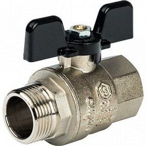 Кран шаровый STOUT ВН 3/4" полнопроходной, бабочка