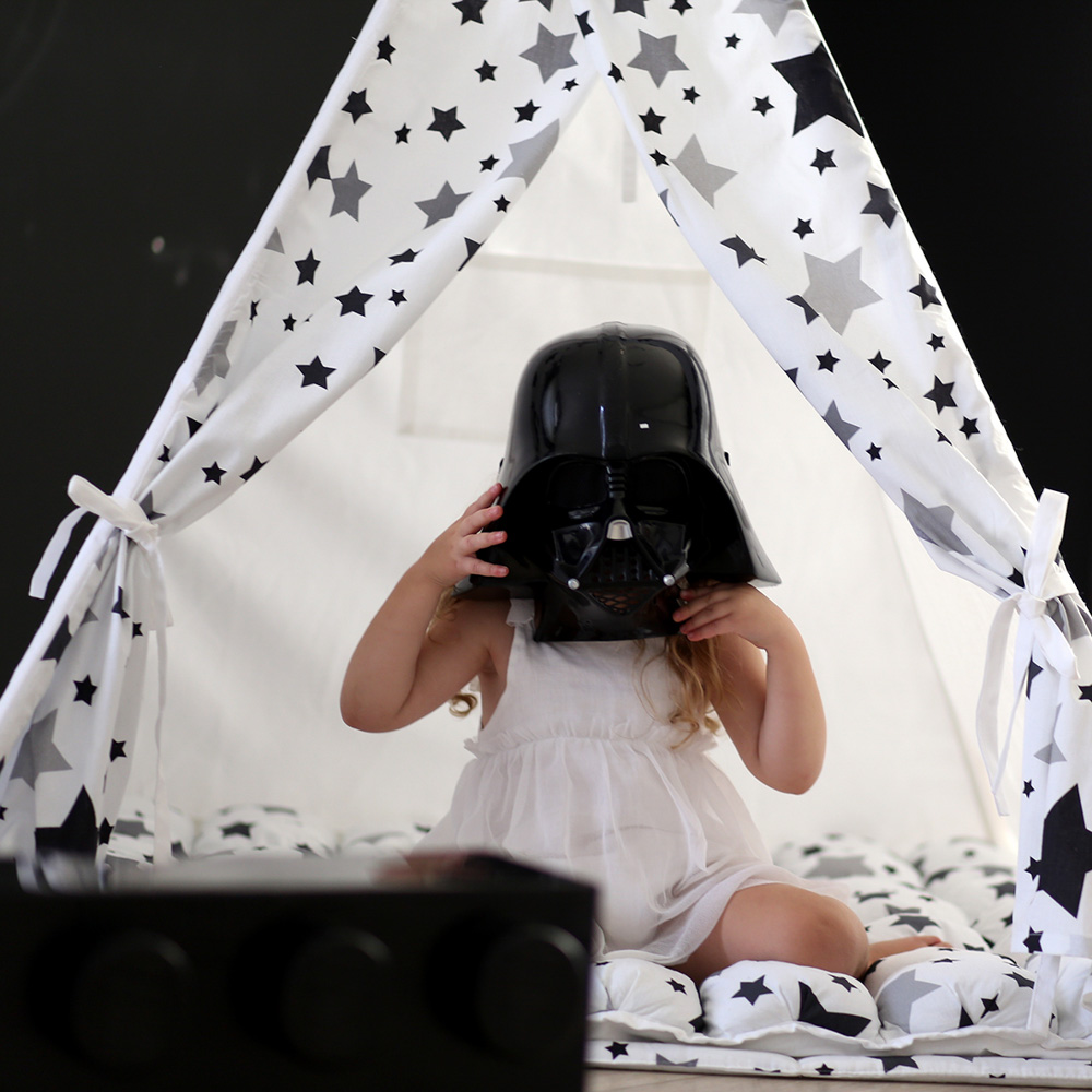 Вигвам Black Stars с окном,карманом и флажками VAMVIGVAM BLACK STARS 281904 Белый;черный Santreyd  - Вид №7