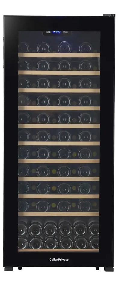 91023662 Винный шкаф Cellar Private CP102 55x127.70x56.50 см 86 бутылок цвет черный STLM-0445495