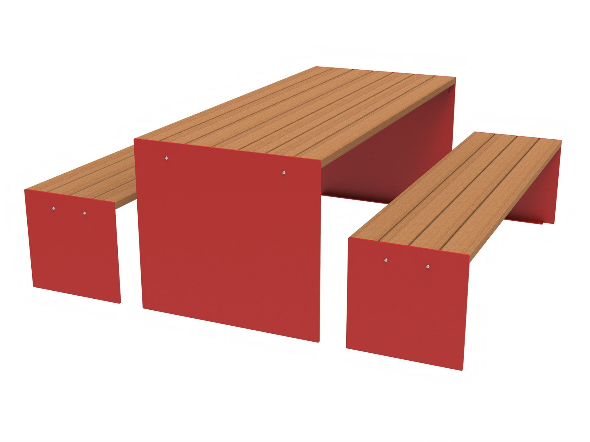 Стол для пикника со встроенными скамейками Lazzari Recto ARCH-00105488 - Вид №3