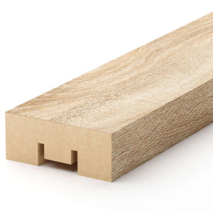 Интерьерная рейка МДФ STELLA Бриона Дуб Сонома 16*40*2700 (уп.8 шт.) STSR-813